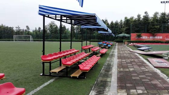 Anti Water Colored Low Back Chairs Portable Outdoor Bleachers
