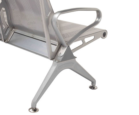 Grey Color Cold Rolled Steel Airport Waiting Chair Public Use L1800*W630*H800mm
