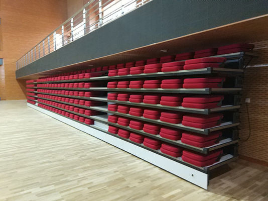 OEM Soft Cushion Telescopic Bleacher Seating Tribune Seating W900mm Step