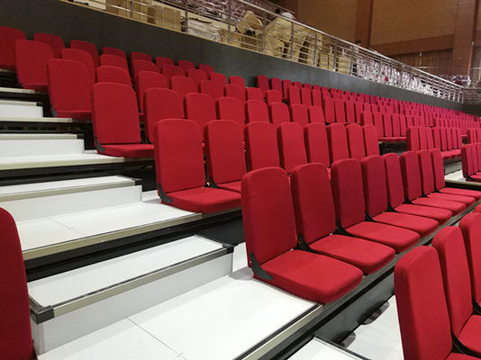 OEM Soft Cushion Telescopic Bleacher Seating Tribune Seating W900mm Step