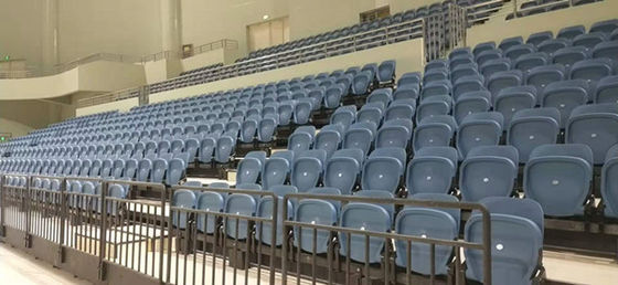 Rise Mounted Q235 Steel Telescopic Bleacher Seating 400kg/Square Meters