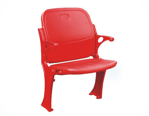 Indoor Fabric Cushioned Tip Up Stadium Seats 2rows Foldable Bleacher Seats