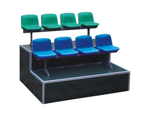 Blow Molded Hollow Football Stadium Bleacher Seats / HDPE  Plastic Bleachers