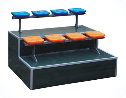 HDPE Yellow 2rows Swimming Stadium Bucket Seats Fixed By Bolts