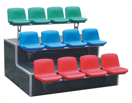 Blow Molded Hollow Football Stadium Bleacher Seats / HDPE  Plastic Bleachers