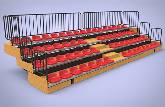 260mm Row Height Retractable Bleacher Seating