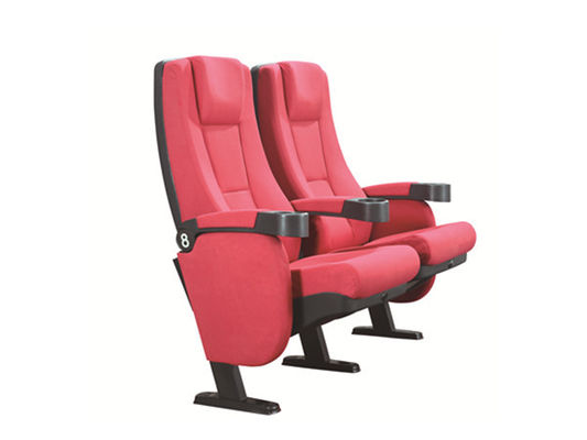 PP Injection Cover 580mm Movie Theatre Chairs With Soft Arm Head Cushion