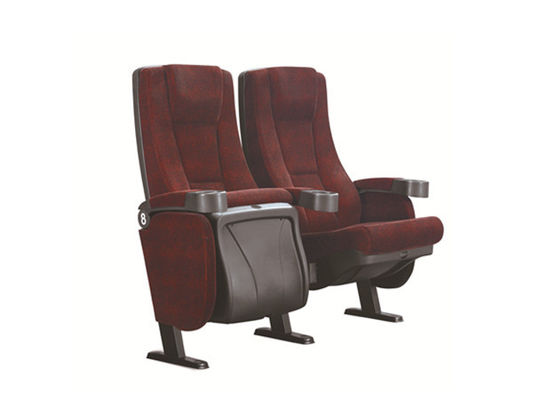 PP Injection Cover 580mm Movie Theatre Chairs With Soft Arm Head Cushion