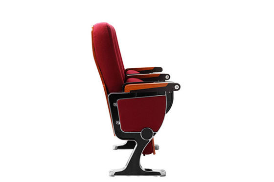 Fireproof Fabric ABS Tablet Aluminum Arm Conference Hall Chairs