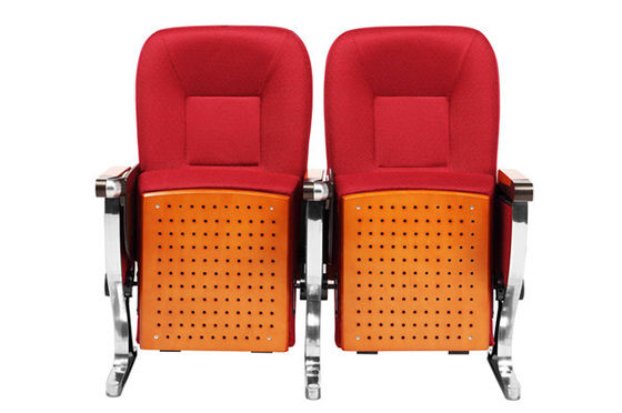 Fireproof Fabric ABS Tablet Aluminum Arm Conference Hall Chairs