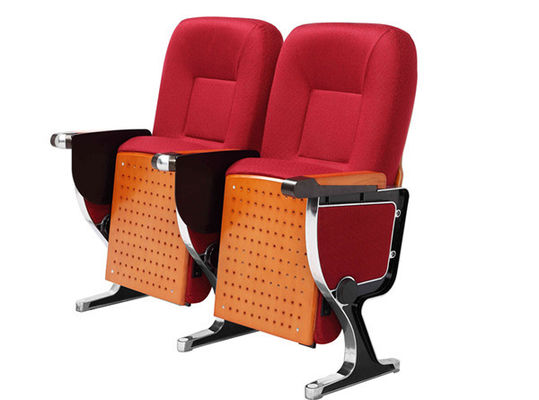 Fireproof Fabric ABS Tablet Aluminum Arm Conference Hall Chairs
