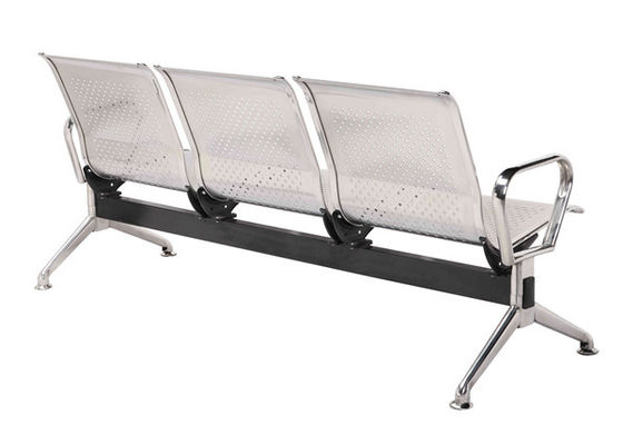 Commercial  Standard Size SS201 Airport Waiting Chair Corrosion Resistance