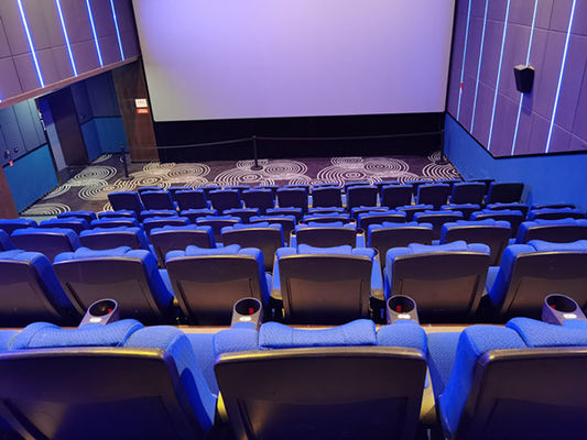 Fire Resistance PP Armrest Movie Theater Seats With Head Pad