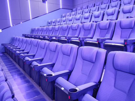 Fire Resistance PP Armrest Movie Theater Seats With Head Pad