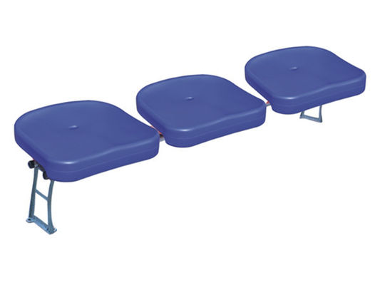 Flat HDPE Aluminum Structural Plastic Bleacher Seat 400mm Width