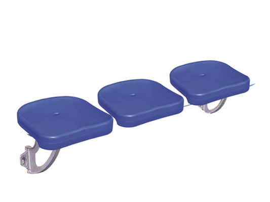 Flat HDPE Aluminum Structural Plastic Bleacher Seat 400mm Width