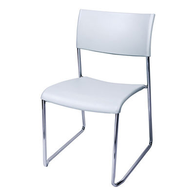 Stackable  Impact Resistance Training Room Chairs With Square Backrest