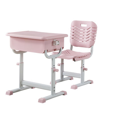 L450mm Adjustable Student Desk And Chair / Primary School Table And Chairs