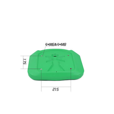 Outdoor Fixed Plastic Bleacher Seat Fire Retardant / Grass Green Stadium Seats