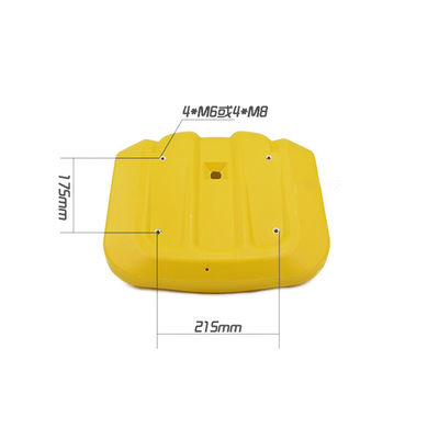 Floor Mounted Low Back HDPE Stadium Bucket Seats For Concret Steps