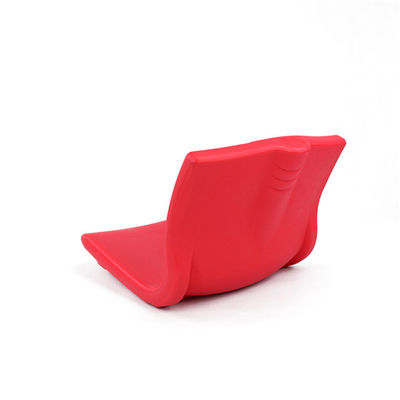 Aluminum Structure HDPE Red Stadium Seats With Backs