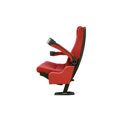 Thick Cushion PU Armrest Public Movie Theatre Chairs With PP Cup