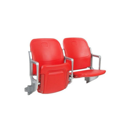 Big Red Back Height 880mm Folding Stadium Chair With Armrests  Impact Resistance