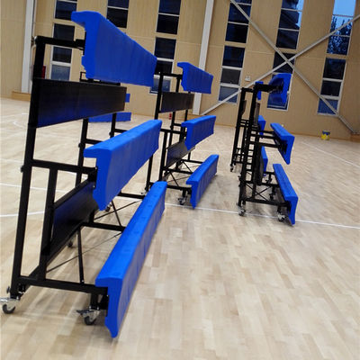 L4000xW240mm HDPE Chair Metal Bleacher Seats / Portable Grandstand Seating