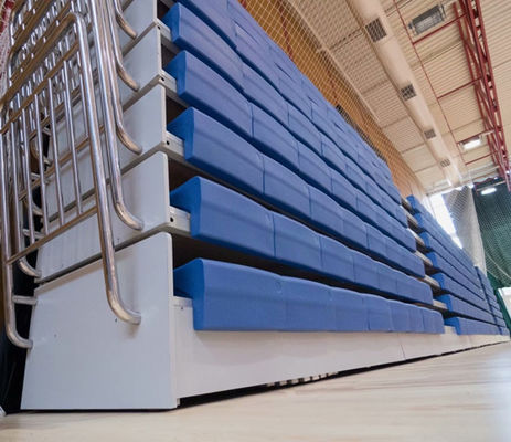 Manual Controlled HDPE Retractable Bleacher Seating Retractable Auditorium Seating