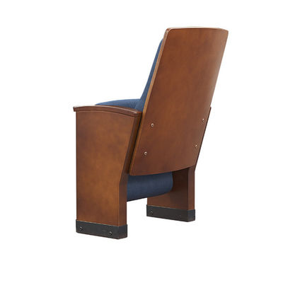 Pigmento Blue Fabric Theater Seats / 1010*910*580cm Wooden Auditorium Seats