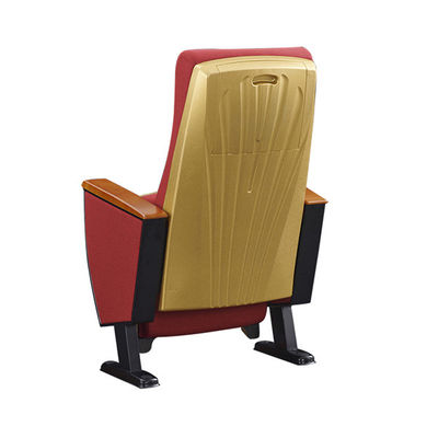 Gold Cover Back ISO14001 Certified Folding Auditorium Chairs Standard Size