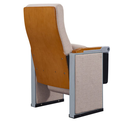Fabric Side Panel Aluminum ISO14001 Folding Auditorium Chairs With Tablet
