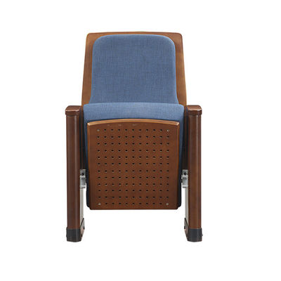 Pigmento Blue Fabric Theater Seats / 1010*910*580cm Wooden Auditorium Seats