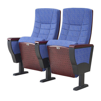 MDF Tablet Fabric Theater Seats / Folding Theatre Chairs Stain Resistant