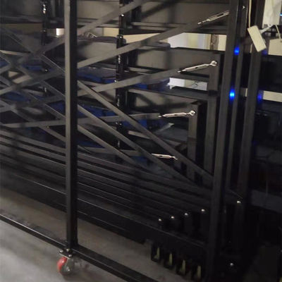 Indoor Foldable Chair Galvanized Retractable Bleacher Seating With LED