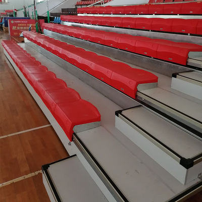 HDPE Retractable Bleacher Retractable Auditorium Seating For Stadium