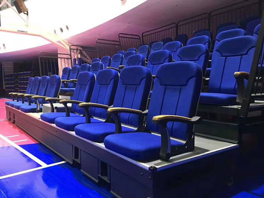Telescopic Bleacher Audience Systems Retractable Seating Floor Mounted