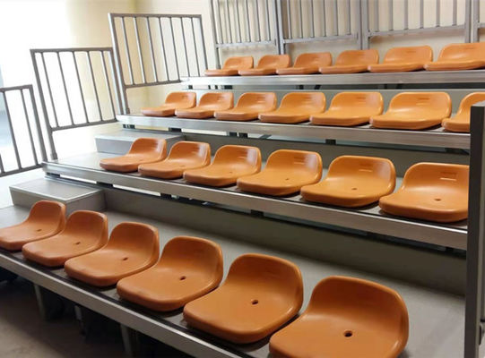 Indoor Gym Retractable Theater Seating Cold Drawn 280mm Row Height