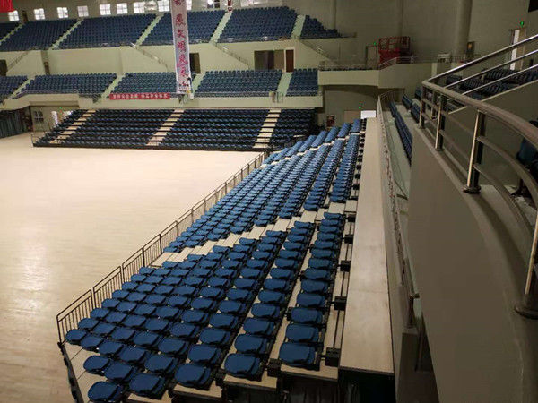 Rise Mounted Q235 Steel Telescopic Bleacher Seating 400kg/Square Meters
