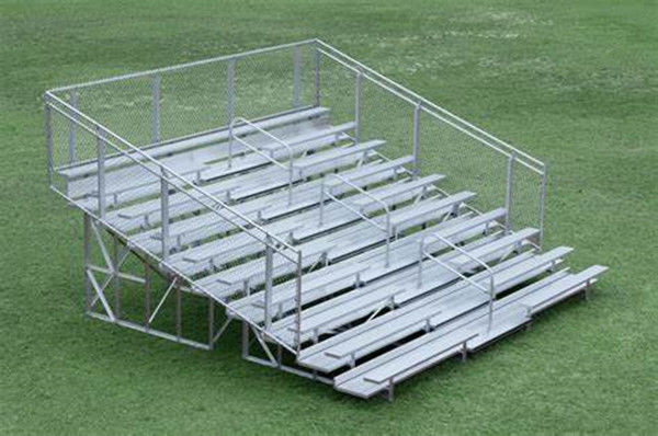 Aluminum Alloy Bench Portable Bleachers On Wheels / Transportable Bleachers