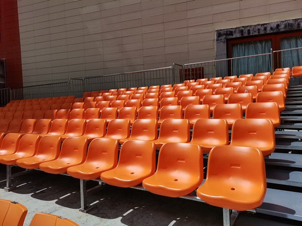 Temporary Grandstand Portable Outdoor Bleachers With Galvanized Steel Floor