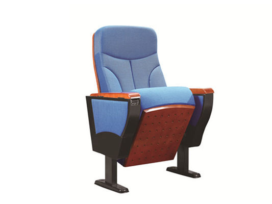 Couverture en contreplaqué en tissu ignifuge Couche pliante douce Chaises d'auditorium Tablette en MDF
